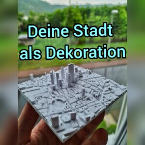 Personalisiertes Bild Koordinaten Stadt oder Landschaft